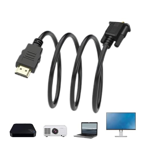 Renchey Adaptador Convertidor HD a VGA   Adaptador De HD A VGA,Accesorios Antirinterferencias Para Proyector TV PC Portátil Sobremesa