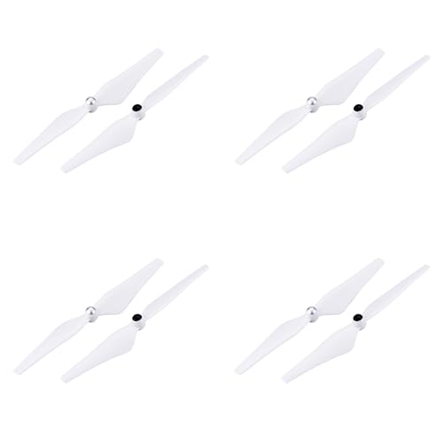 Image of 4 pair Drone blade self-tightening paddle is suitable for DJI Genie 2 /3 /3S /SE (White)