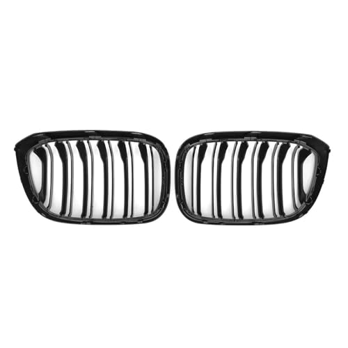 Parrilla delantera de carreras con doble línea en negro brillante para X3 G01 y X4 G02