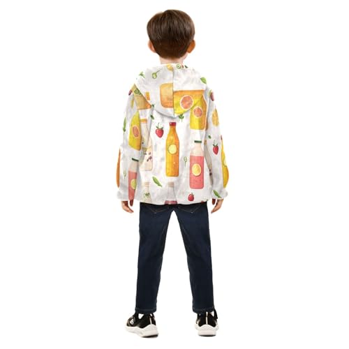 Soft Drinks Set Girls Fleece Jacket Girls Fall Jacket Girls Zip Up Hoodie Girls Sherpa Jacket 2-10T4