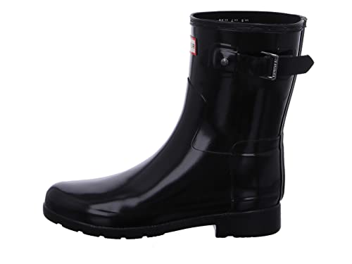 Hunter Women's Refined Short Gloss Mid Calf Boot - Image 3