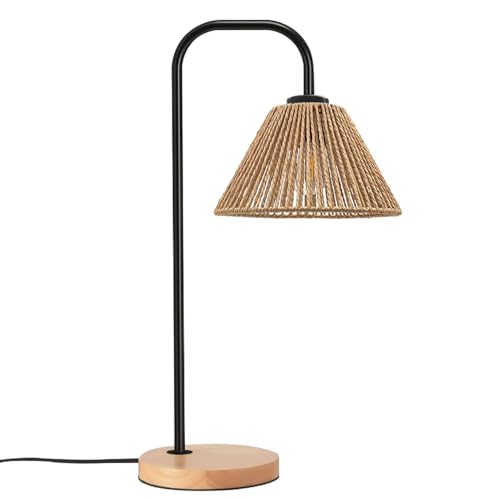 EcoGehen Nachttischlampe mit Kabelschalter, E27 Fassung, Φ20cm...