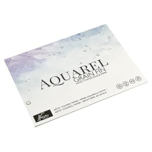 NASSAU FINE ART Aquarell Papier A3 Für Künstler | 20 Einzelne Blätter | Stärke: 300 g/m² | Premium Aquarellpapier zum…