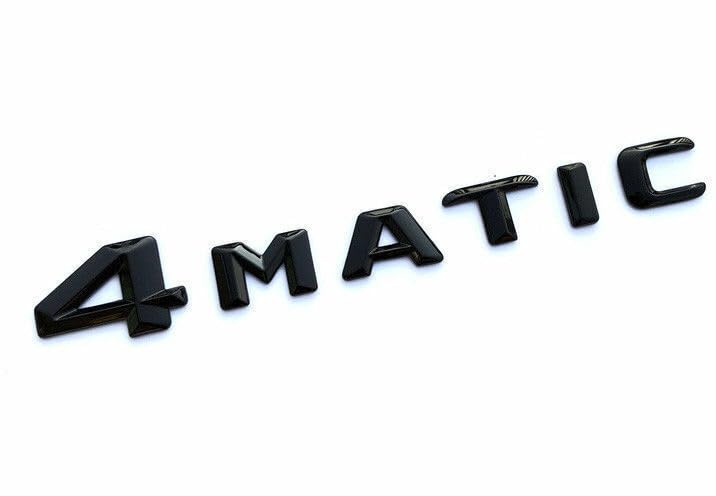 Materiale: plastica 4 adesivi Matic per auto, colore nero, con scritta Badge, classe C, S-Class GLK