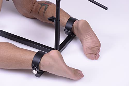 Strict Leather Stockade Sex Machine With Chest Pad And Dildo Rod #TOP6