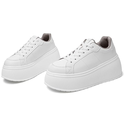 Women's Thick-Soled Fashion Sports Shoes Classic Wedge Casual Lightweight Low-top Walking Shoes3