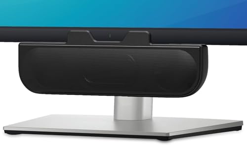 YsyYey Altavoz de PC para monitor de escritorio, altavoz individual para ordenador, sonido fuerte y control de volumen, soporte de monitor simple (adaptador USB C a USB)
