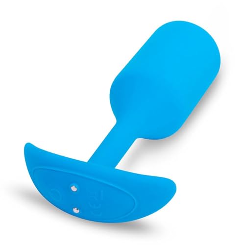 Image of b-Vibe Vibrating Snug Plug 1 - Butt, Sex Toys (Blue / 5.4 inch - X-Large)
