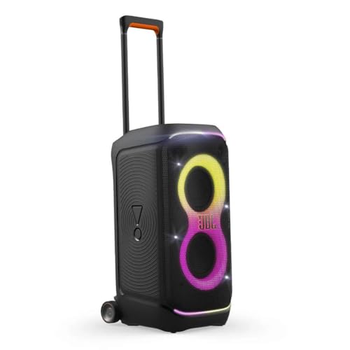 Image of JBL PartyBox Stage 320 Portable Party Speaker Bundle with Wireless Microphone System (Black)