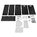 Blue Print Storage Organizer with Wheels, 21 Slots Mobile Blueprint Storage Rack Cart, Construction Plan Holder Roll Files Cart Map Poster Storage Cabinet for Office Home School, Black