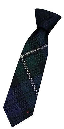 Cravate en laine garçon motif tartan écossais Campbell of Loudoun
