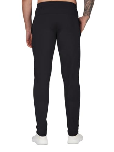 Image of Men's FlexFlow Trackpants - 4-Way Taiwan Stretch Fabric | Ultra-Soft, Heavy-Duty | Gym, Running, Lounge Wear with Zip Pockets