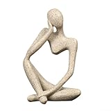 Moderne Harzfigur für Heimdekoration, einzigartiges Design für Wohnzimmer oder Tischplatte (Sandstein A)