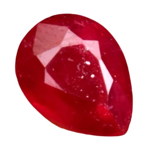 Pierre précieuse à facettes rubis pour créer un collier personnalisé