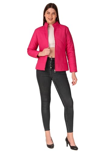 Image of Brazo Girls and Women's Puffer Regular Jacket For Winter Wear | Hooded Neck | Full Sleeve | Zipper | Casual Jacket For Woman & Girl | Western Stylish Jacket For Women