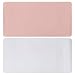 SOLUSTRE Tapis de Clavier Tapis de Souris D'ordinateur Tapis de Jeu Antidérapant Tapis de Bureau Tapis de Bureau Étanche pour Bureau Net Bar Décoration de Bureau à Domicile (Gris Rose)