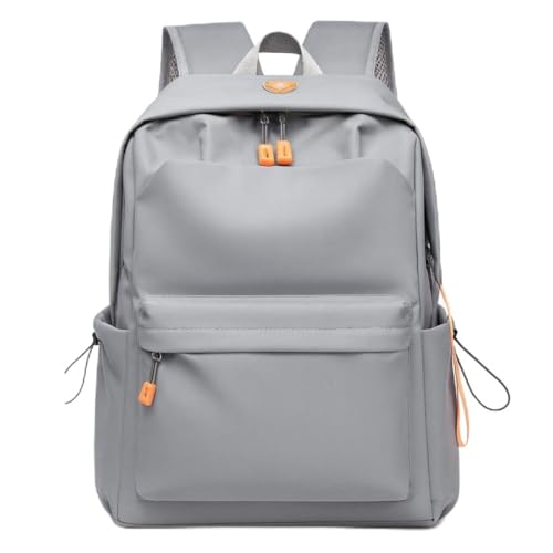Mochila Masculina Feminina Para Notebook Viagem Trabalho Escola Escolar Cinza Grande Impermeável Reforçada Resistente Passeio Casual