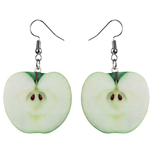 Boucles d'oreilles fraise pendantes acrylique au design créatif mignon