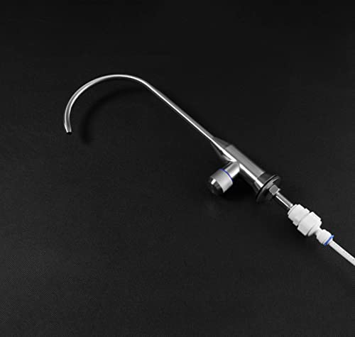 Robinet d'eau potable en acier brossé avec bec col de cygne premium - 5