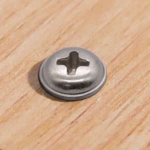 Glvaner M3 x 10mm (100 pcs) Stainless Steel Pan Washer Head Phillips Drive Self Tapping Screws, 304 Stainles Steel 18-8 Wood Screws, Sheet Metal Screws, Full Thread