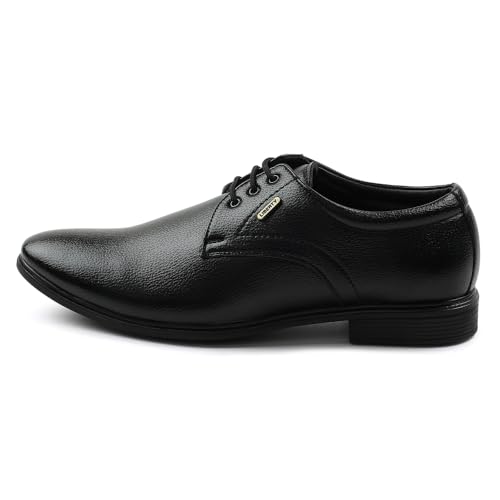 Image of Liberty Fortune HOL-130E Formal Lacing Derby Shoes for Men with PVC Sole | PU Outsole | Comfortable & Lightweight | Cushioned Footbed | Durable & Trendy Design