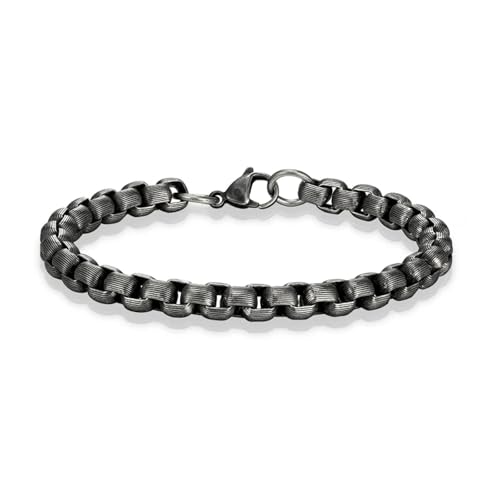 Bracelet homme rétro style punk chaîne acier idée cadeau anniversaire