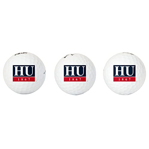 Desert Cactus Howard University Golf Balls 3 Pack – HU Bison Full Color Three – Officially Licensed Sport Team Accessory (Design B)