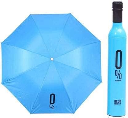 Krisnajeet Blue Bottle Shape Umbrella | Compact & Folding Umbrella for UV Protection & Rain for Women & Men (BLUE)-image-46