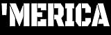 Merica Black Ops Font Decal Vinyl Sticker Graphics|UR Impressions|for Cars Trucks SUV...
