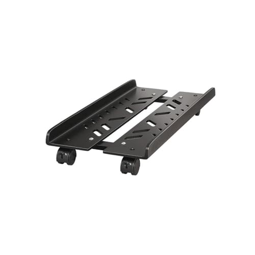 Soporte móvil para torre de computadora para caja PC, ajustable con 4 ruedas giratorias, compatible con la mayoría de PC, para uso bajo escritorio miniatura 1