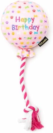 PET LONDON Birthday Pink Balloon Dog Toy - Celebrate Dog's Happy ...