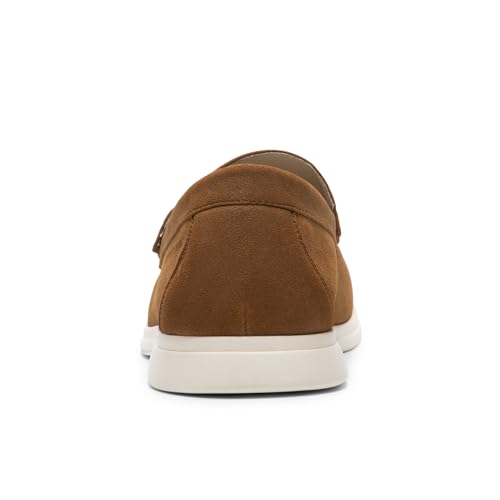 Bruno Marc Bruno Marc Men's Dress Loafers Casual Slip on Lightweight Business Formal Shoes,Size 9,Brown,SBLS2412M