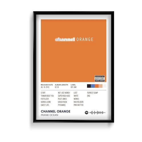 Image of Frank Ocean Music Poster 13x19 Inch Unframed | 300 GSM Matte Board Paper with Peel & Stick Tape Included | Blonde Album Wall Art | Posters for Wall | Home Decor | Wall Decor Items | Room Decoration Items