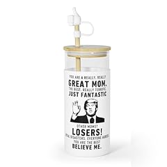 16OZ Straight Glass White