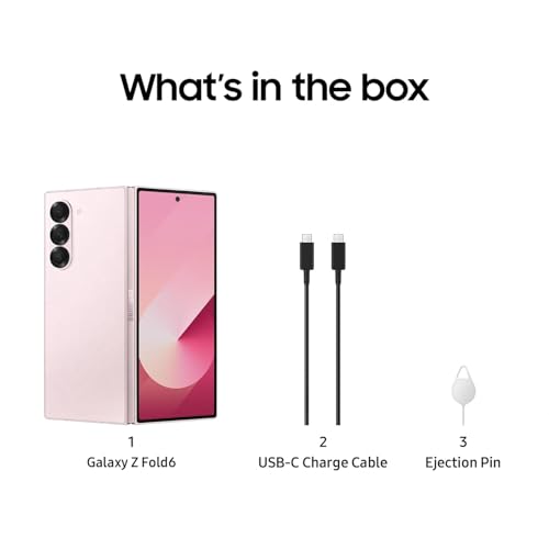 Image of Samsung Galaxy Z Fold6 5G AI Smartphone (Pink, 12GB RAM, 512GB Storage) Without Offer