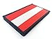 Overdecor Austria Austrian Flag Patch Tactical Military Patches - Hook and Loop Fastener, 2 Pack