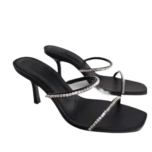 Sandales pointues beige à talons et strass pour vos mariages et soirées chic