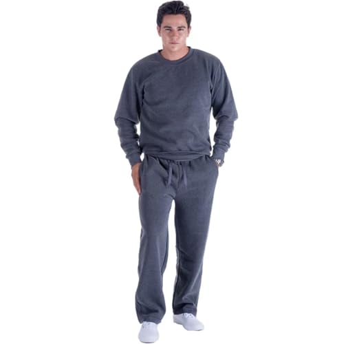 LeeHanTon Mens Sweatpants Open Bottom Basic Long Baggy Sweatpants for Athletic Running Wide Leg Sweatpants Comfortable2