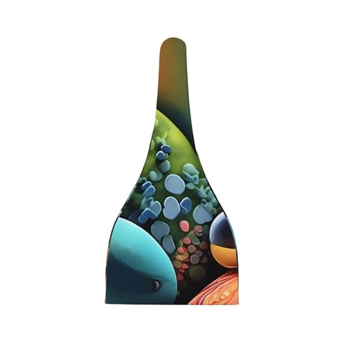 Newborn Baby Hat, Coloured Stones Print Soft Top Knot Beanie Cap, Cute Baby Headwear for 0-6 Months2