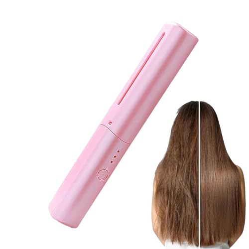 Piastra per Capelli | Strumento A 3 Livelli Portatile Ricaricabile USB | Pettine Stirante,Uso Quotidiano Casa Viaggio Salon Matrimonio Da Sposa Festa Festival Vacanza Estate Spa