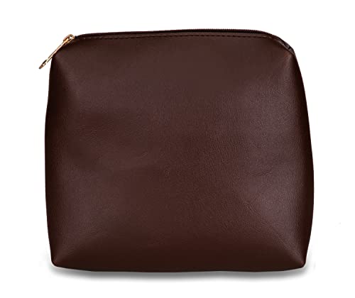 Image of Bagsy Malone Super Stylish Cosmetic Pouch-PU0004RB Brown