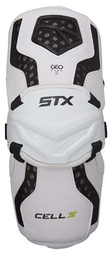STX Lacrosse Cell 4 Arm Guards, Black, X-Large
