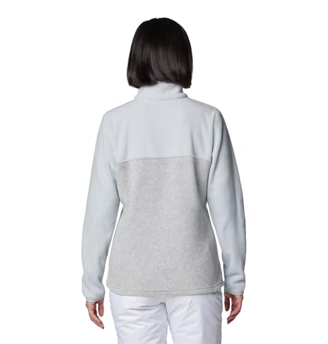 Image of Columbia Womens Benton Springs Half Snap II Pull Over Fleece Jacket, Dark Stone /Canoe /Vintage Blue, 3X