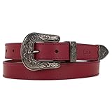 Lois - Cinturon Mujer Ajustable Cuero Moda Diario Casual Formal Cinturones De Mujer Diseño Clásico Hebilla Metálica Cinturones Mujer Piel Calidad, Granate