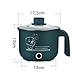 Sharplace Mini Hot Pot Ramen Cooker Antihaft-tragbare elektrische Mehrzweckpfanne für Home Office Dorm, Einzelne Schicht Grün