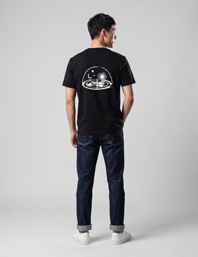 Image of Yoongi Busan Concert The Earth is Flat Don't You Know That? Unisex Regular Fit Black T Shirt for Men & Women