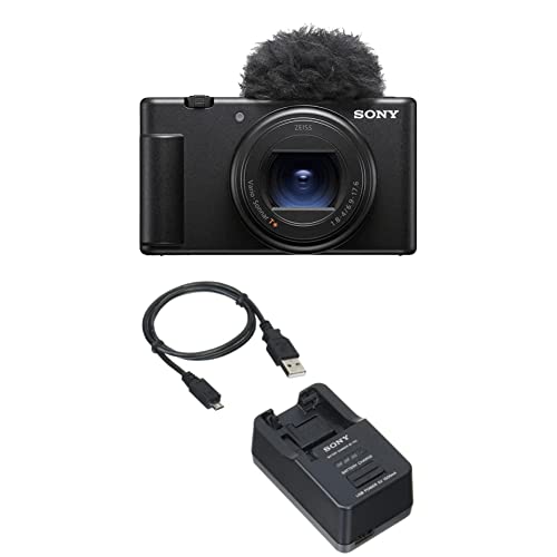 SONY(ソニー) 【ZV-1M2 と バッテリーチャージャー セット】 バッテリーを直接充電したい方に。ZV-1M2 ブラック + BC-TRX