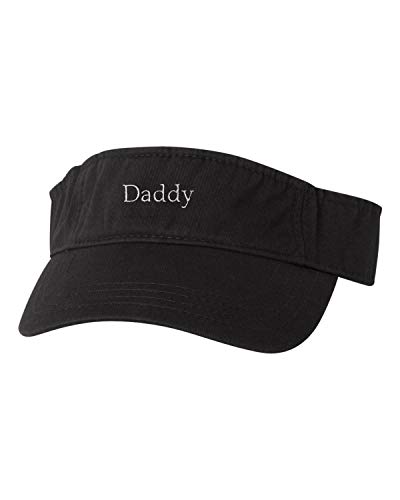 Go All Out Adjustable Black Adult Daddy Embroidered Visor Dad Hat
