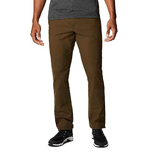 Columbia Calça masculina com cinto Wallowa, verde-oliva, 36L x 32C