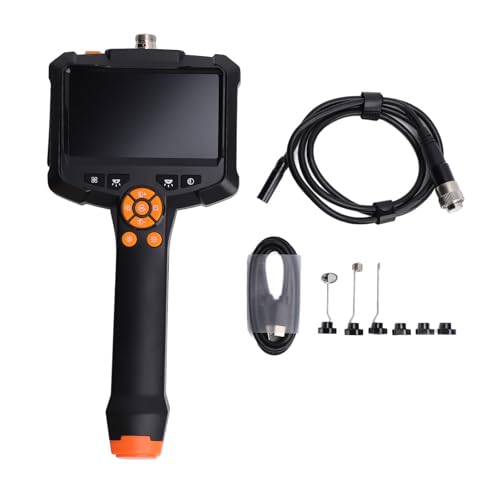 Handheld Portable Industrial Industrial Endoscope, Industrial Endoscope Camera Endoscope Borescope Camera HD with Screen, 1920x1080P Lens, for Pipe Inspection